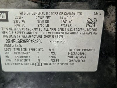 2015 Chevrolet Equinox LT 1LT
