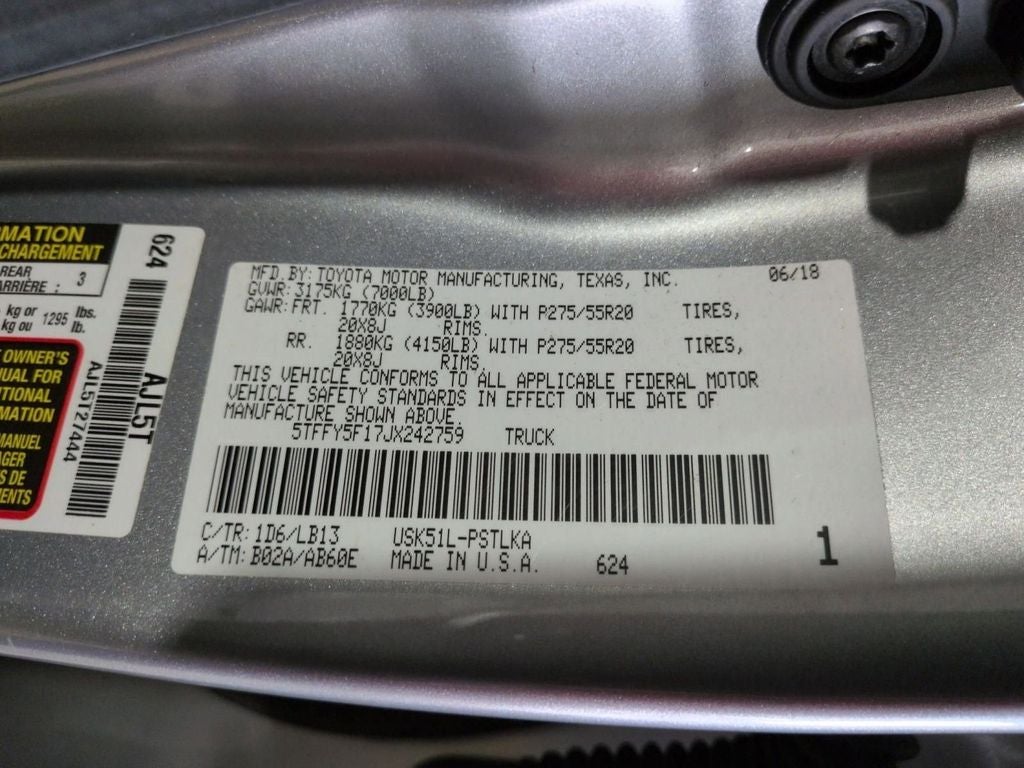 2018 Toyota Tundra Limited
