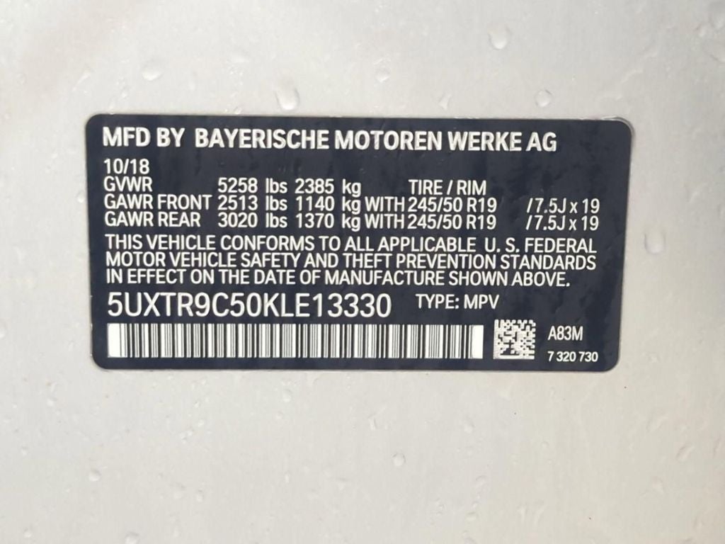 2019 BMW X3 xDrive30i