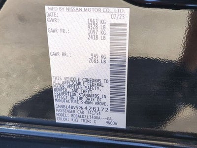 2023 Nissan Altima 2.5 S