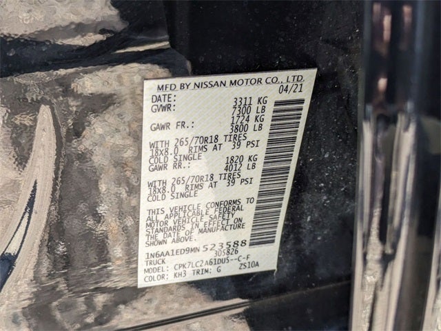 2021 Nissan Titan SV