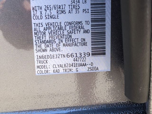 2026 Nissan Frontier SV