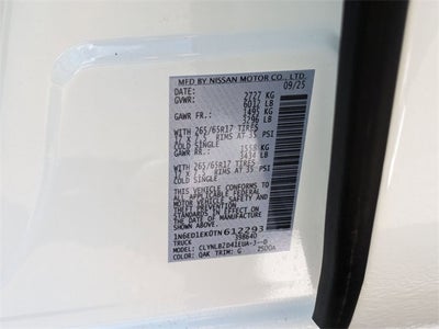 2026 Nissan Frontier SV