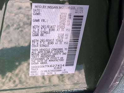 2026 Nissan Frontier SV