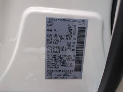 2026 Nissan Frontier SV