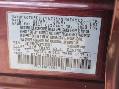2022 Nissan Sentra SV