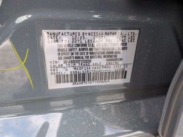 2026 Nissan Sentra SV