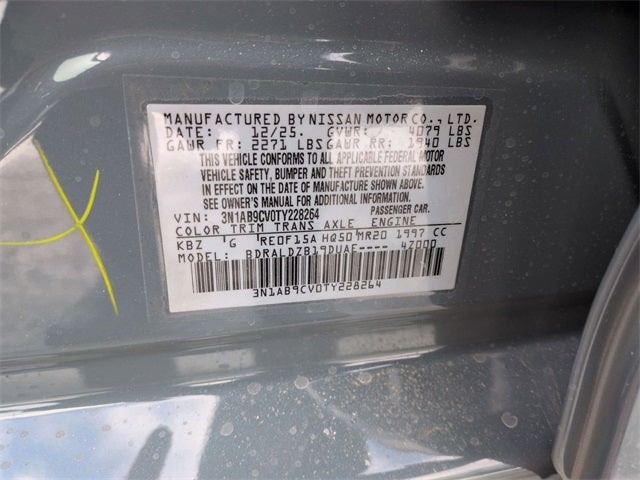 2026 Nissan Sentra SV