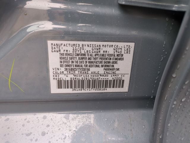 2026 Nissan Sentra SV