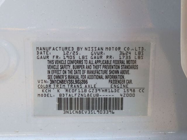 2025 Nissan Versa 1.6 SV