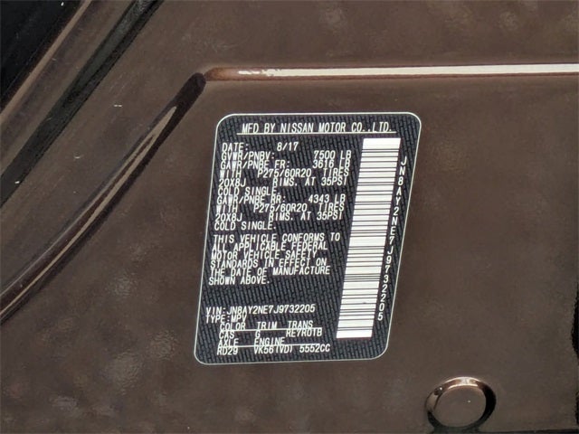 2018 Nissan Armada Platinum