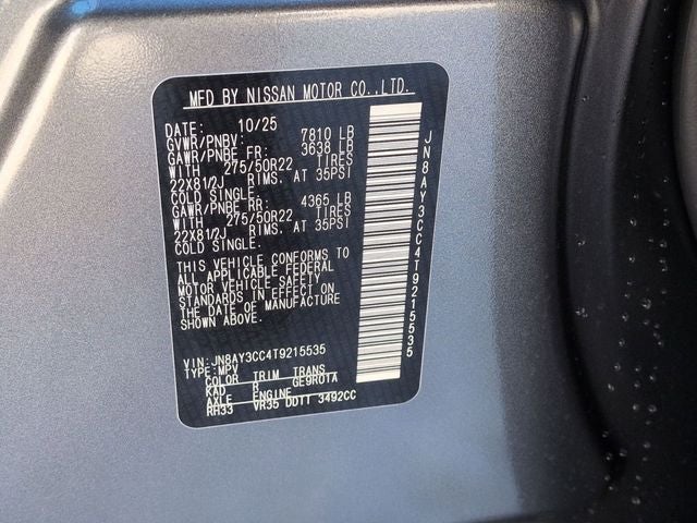 2026 Nissan Armada Platinum Reserve