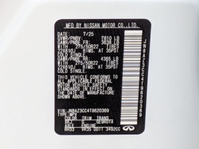 2026 INFINITI QX80 AUTOGRAPH