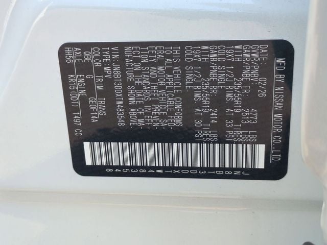 2026 Nissan Rogue Platinum