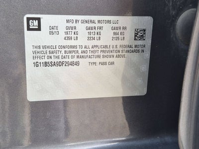 2013 Chevrolet Malibu LS 1LS