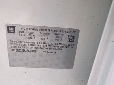 2018 Chevrolet Cruze LT