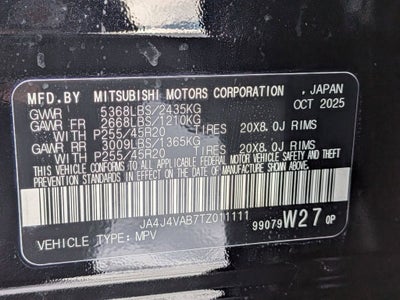 2026 Mitsubishi Outlander SE