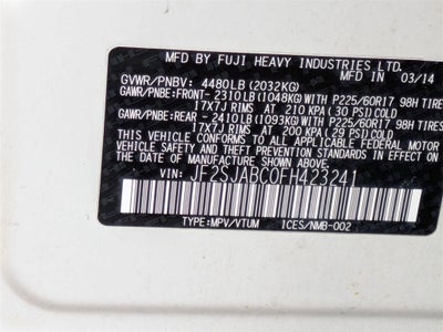 2015 Subaru Forester 2.5i