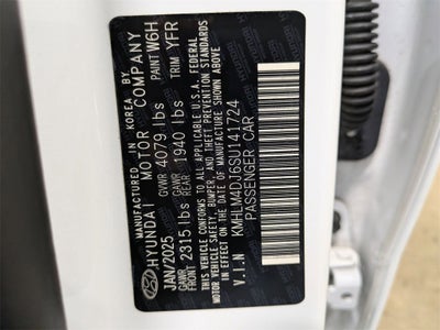 2025 Hyundai Elantra Hybrid Blue