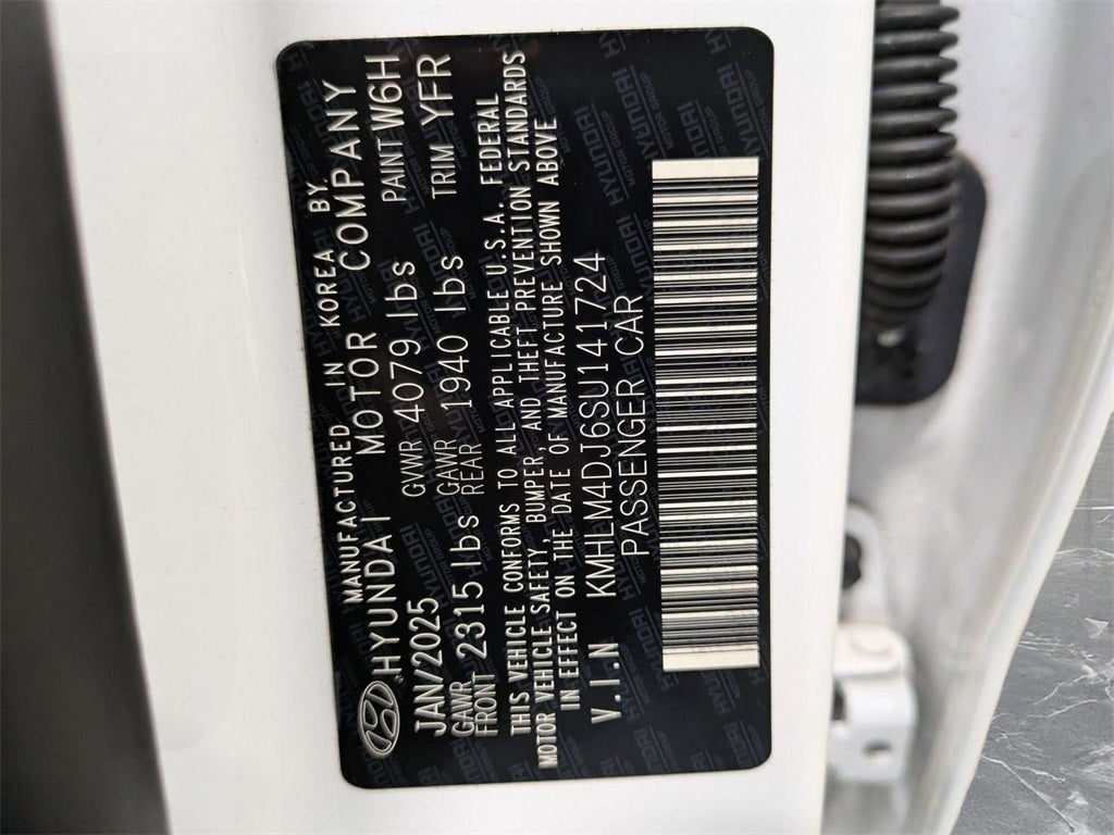 2025 Hyundai Elantra Hybrid Blue