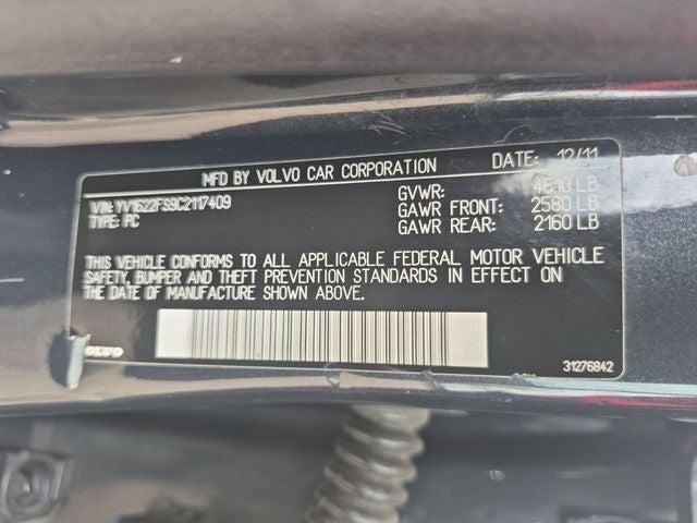 2012 Volvo S60 T5
