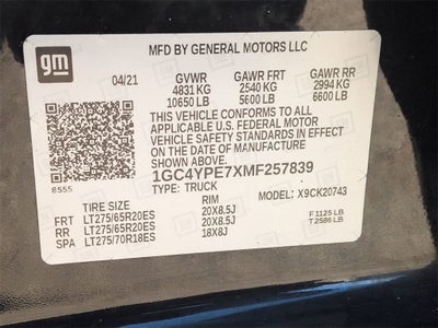 2021 Chevrolet Silverado 2500HD LTZ