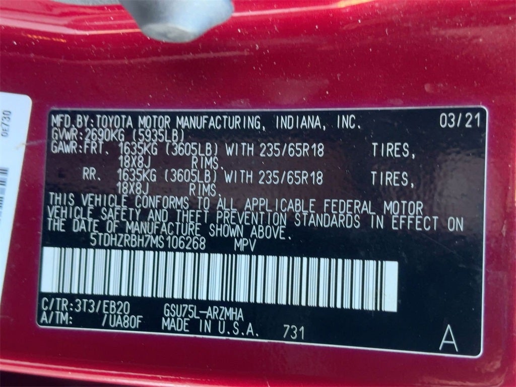 2021 Toyota Highlander XLE