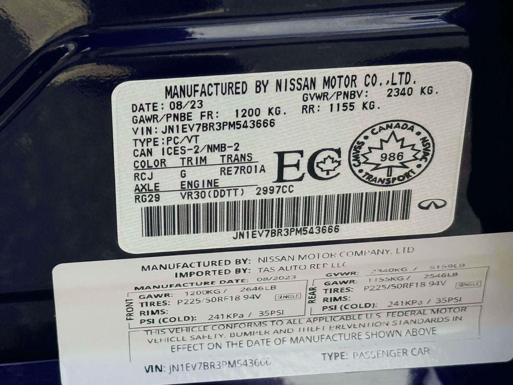 2023 INFINITI Q50 LUXE