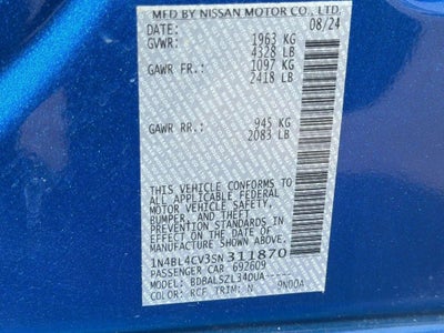 2025 Nissan Altima 2.5 SR