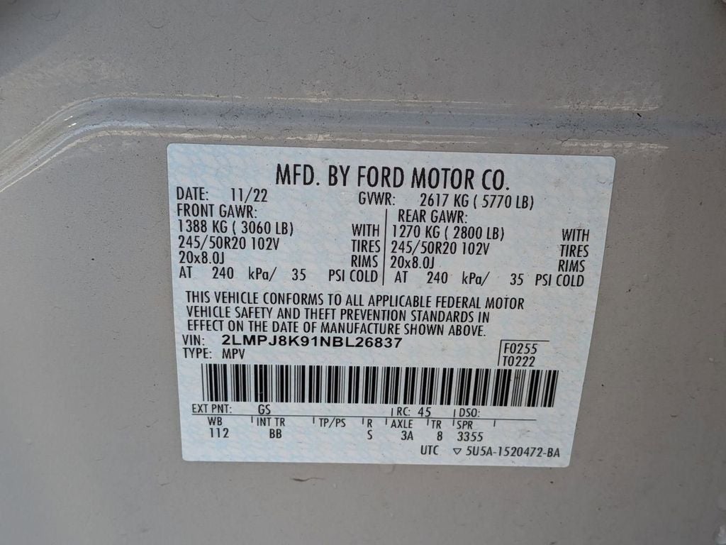 2022 Lincoln Nautilus Reserve