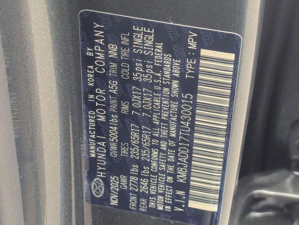 2026 Hyundai Tucson Hybrid Blue SE