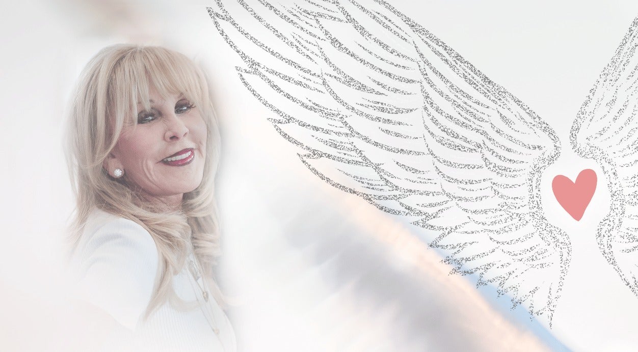 image of Maureen LaFontaine with illustrated wings