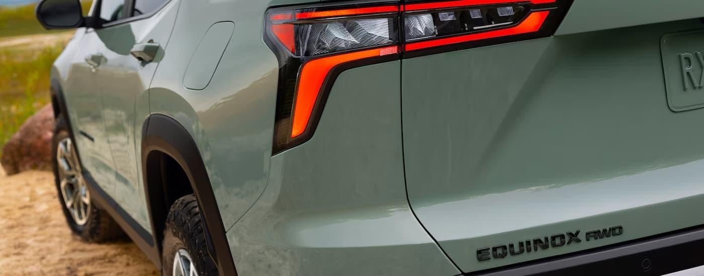 Brakelight on a green 2025 Chevy Equinox
